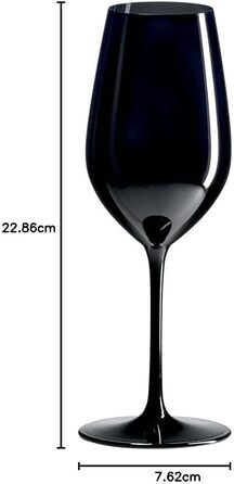 Набор из 4 стильных черных дегустационных бокалов 500 мл Ravenscroft Crystal