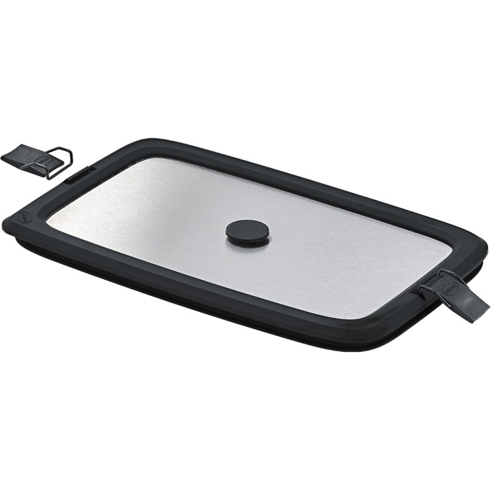 Контейнер для хранения 1 л прямоугольный с разделителем, крышкой и шейкерами для соли и перца FLEXX 2GO Rosle