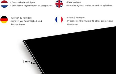 Кухонный фартук брызгозащитный 90 х 60 см KitchenYeah