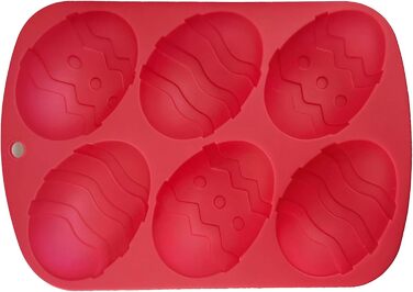 Форма для випікання пасхальних яєць з 3 частин, форма для торта, 6 решіток, силіконова форма для пасхальних яєць, силіконова форма для пасхальних яєць, 3D форма для мила, силіконова форма для випікання пасхальних яєць, лоток для шоколаду, цукерок, бомбочо