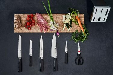 Набор ножей с блоком, 7 предметов, коричневый Four Star Zwilling