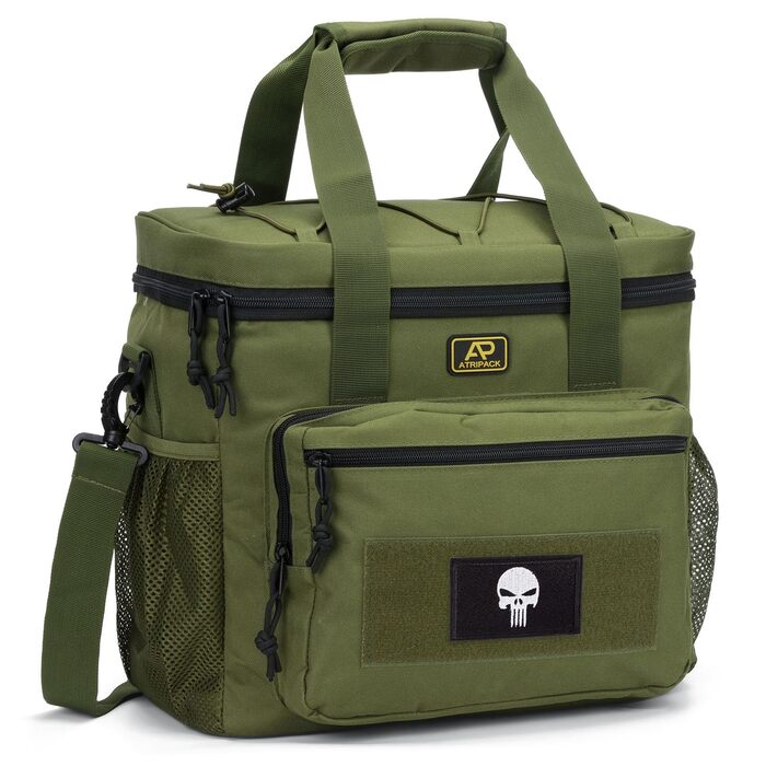 Тактична сумка для ланчу для чоловіків 12,3 л зелена Bunnychic