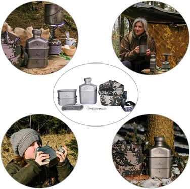 Набір титанового посуду для кемпінгу Boundless Voyage