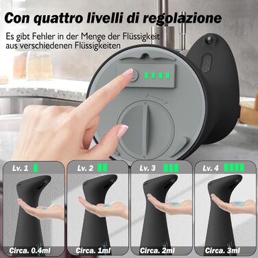 Безконтактний диспенсер рідкого мила 200 мл, чорний Summon The Elve