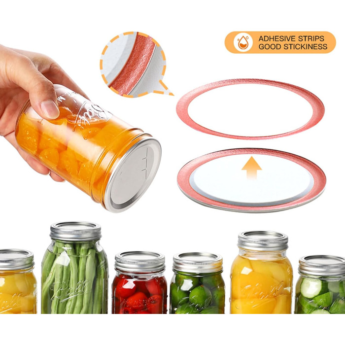 Кришки для банок Mason Jar 7 см, набір 200 предметів Liwankaqi