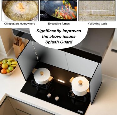 Защита от брызг для плиты 76 х 29 х 30 см BAOSROY