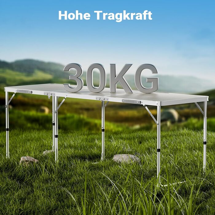 Складной кемпинговый стол 180 x 60 x 70 см Toboli