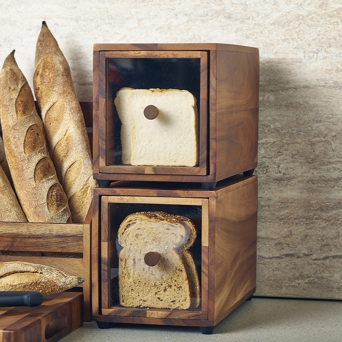 Хлібниця дерев'яна 17.6*32.5*h 19 см, Acacia Wood, Genware