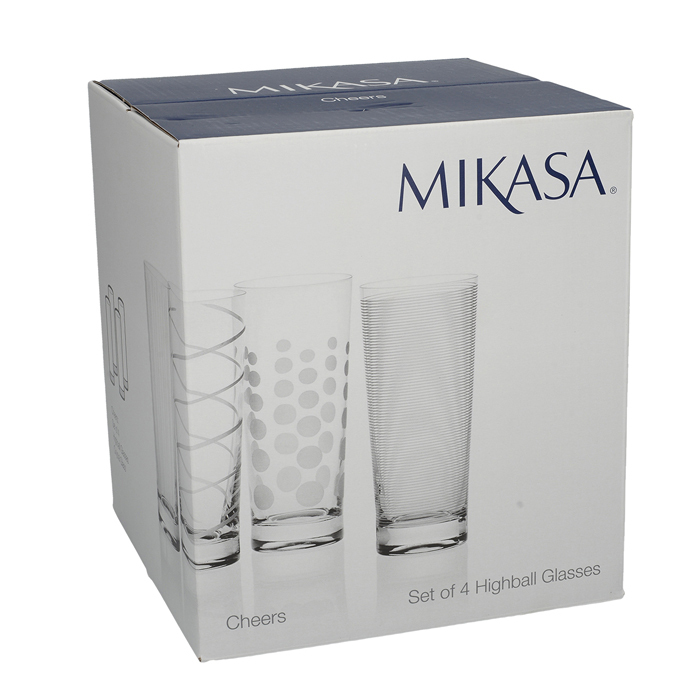 Набір склянок для коктейлю Mikasa CHEERS, скло, 550 мл, 4 шт.