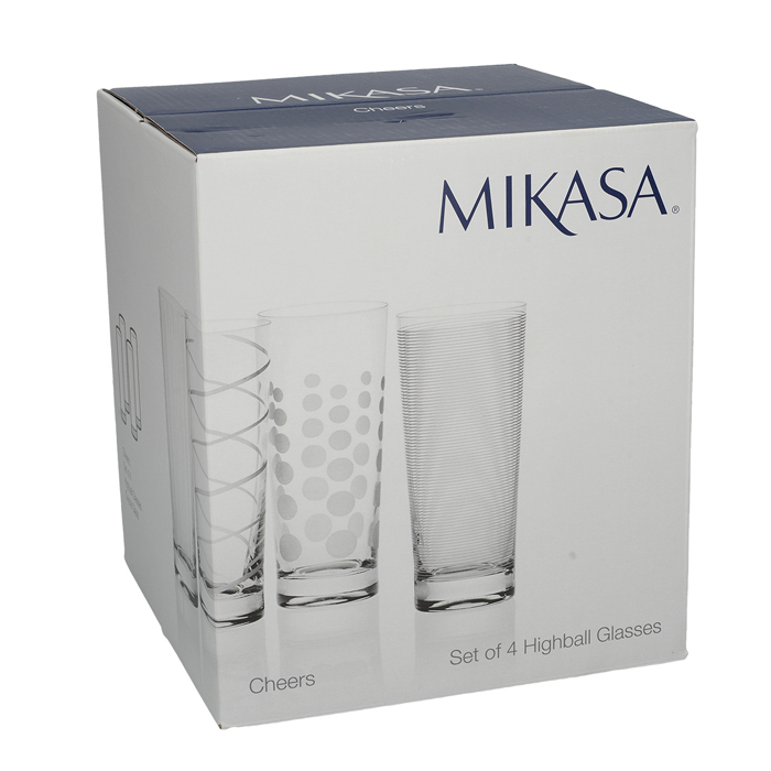 Набор стаканов для коктейля Mikasa CHEERS, стекло, 550 мл, 4 пр.