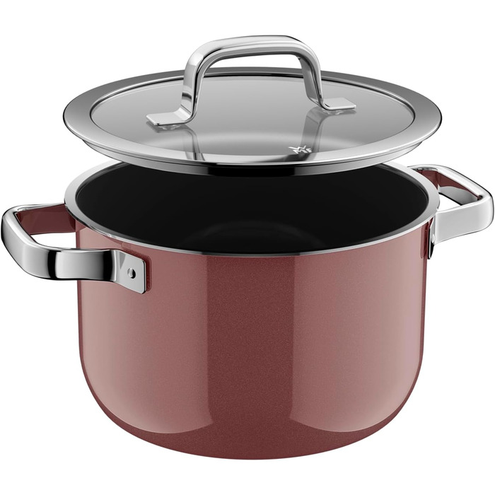 Каструля 24 см зі скляною кришкою, рожевий Fusiontec Mineral Pro WMF