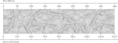 Плівка для кухонного фартуха Bilderwelten, глянцева, 70x100 см, мармуровий вигляд, чорно-білий, бризкозахисна, плитка, дзеркало, мотив кухонного фартуха, клейка плівка (розумна, 90 см x 350 см)