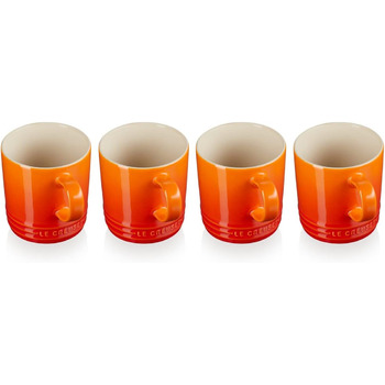 Набор из 4 кружек 350 мл, пламенно-красный Le Creuset
