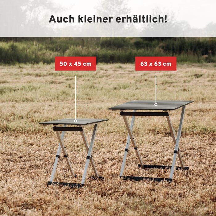Складной алюминиевый стол для кемпинга 63,5 x 63,5 см CAMPWERK