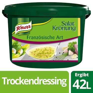 Заправка для салату Knorr Salad Dressing Art (легка у приготуванні заправка для салату, універсальна заправка для салату) 1 упаковка (1 x 1 кг) (французька, 5 кг (1 упаковка))