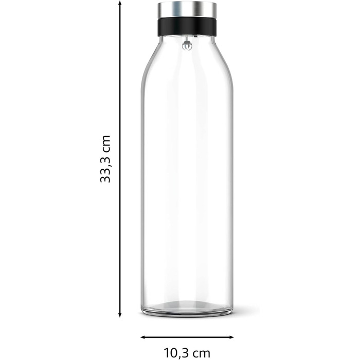 Элегантный стеклянный графин 1,3 л Emsa