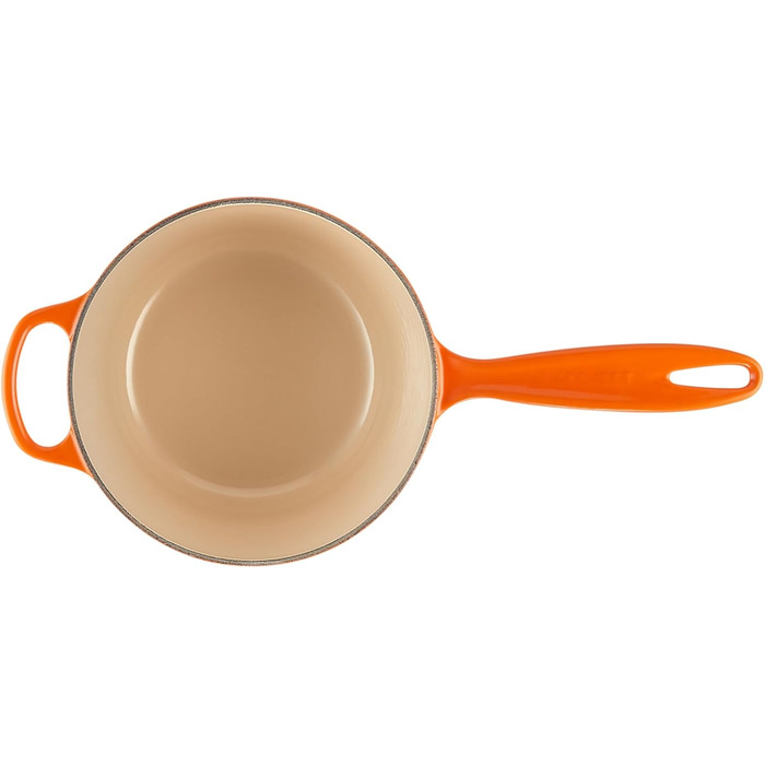 Чугунный сотейник Ø 18 см, 1,8 л с крышкой, пламенно-красный Signature Le Creuset