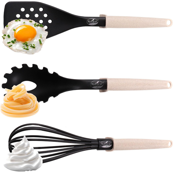 Набір кухонного начиння Natural Line, 6 предметів, бежевий STONELINE