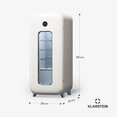 Винний холодильник до 15 пляшок білий Klarstein