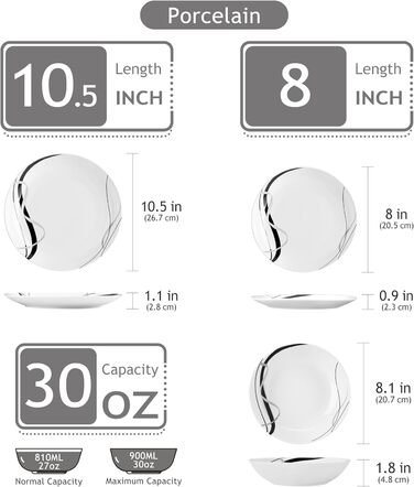 Набір посуду з 18 предметів на 6 осіб VEWEET