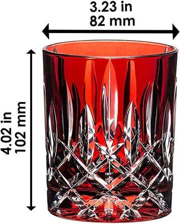 Цветные бокалы для виски в индивидуальной упаковке, чашка для виски из хрустального стекла, 295 мл, (красная)