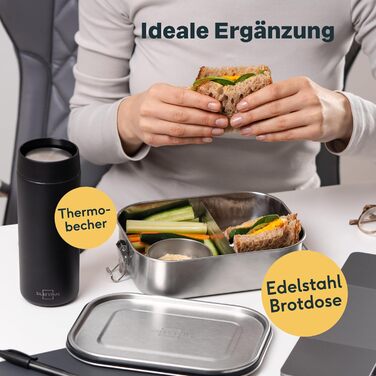 Набір з 3 круглих контейнерів 150 мл до ланч-боксів, нержавіюча сталь Silberthal