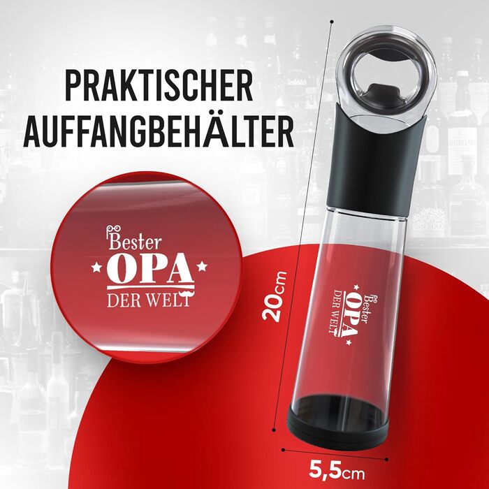 Відкривачка для пляшок з контейнером для кришечок wortek