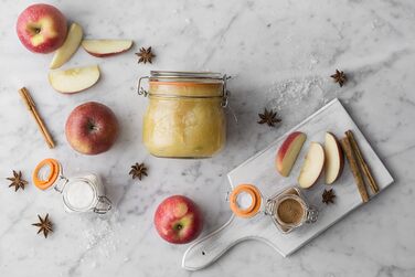 Стеклянная банка для хранения 0,5 л с зажимом Kilner