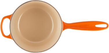 Чугунный сотейник Ø 18 см, 1,8 л с крышкой, пламенно-красный Signature Le Creuset