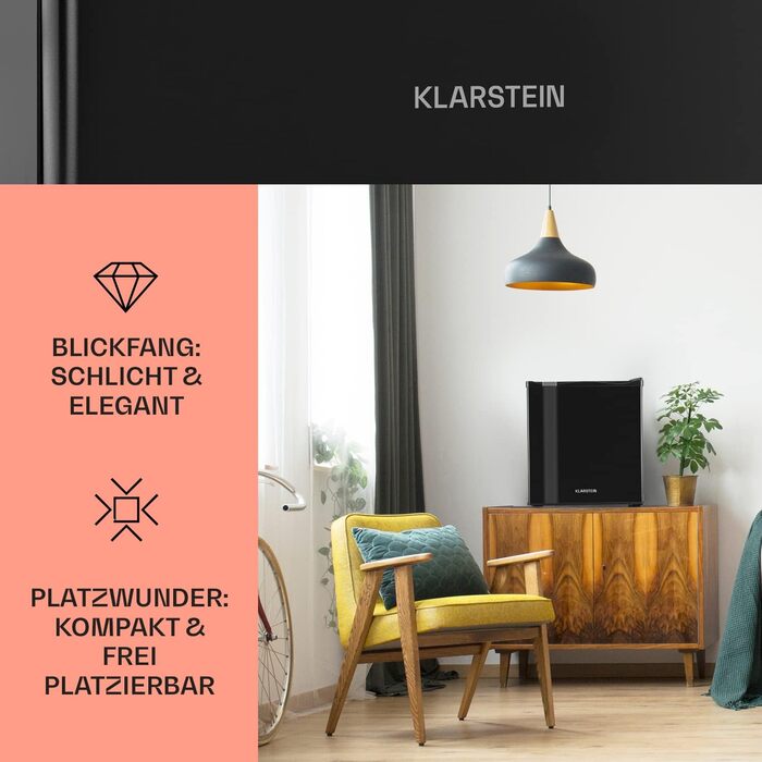 Мини-холодильник 30 л черный Klarstein