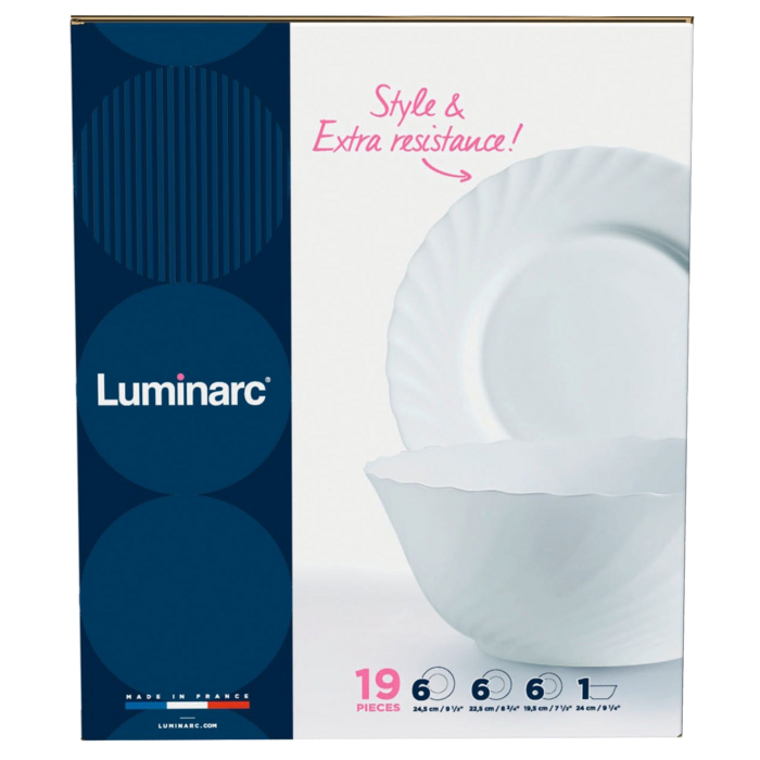 Сервиз столовый LUMINARC TRIANON, 19 предметов (6190442)