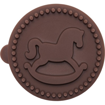Штамп для печива маленький у вигляді конячки-гойдалки, 5 см, RBV Birkmann