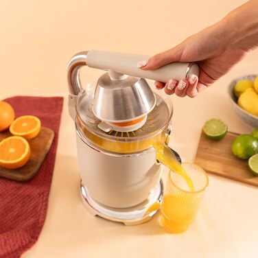 Соковижималка ручна електрична 1000 Вт, бежева Xqueeze RetroJuice 1000 Cecotec