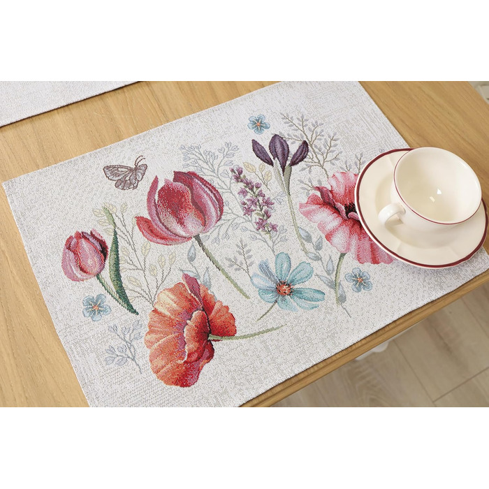 Набір серветок під тарілки 12 шт 35 х 45 см textile idea