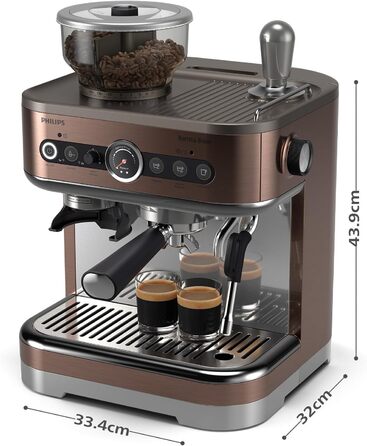 Напівавтоматична еспресо-машина 450 мл 1350 Вт Barista Brew Philips