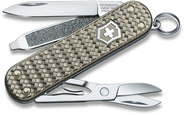 Нож швейцарский 5 функций, 58 мм, Victorinox Classic SD Precious Alox Infinite Grey