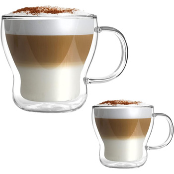 Кофейные чашки с двойными стенками 2 шт., 370 мл Konsimo