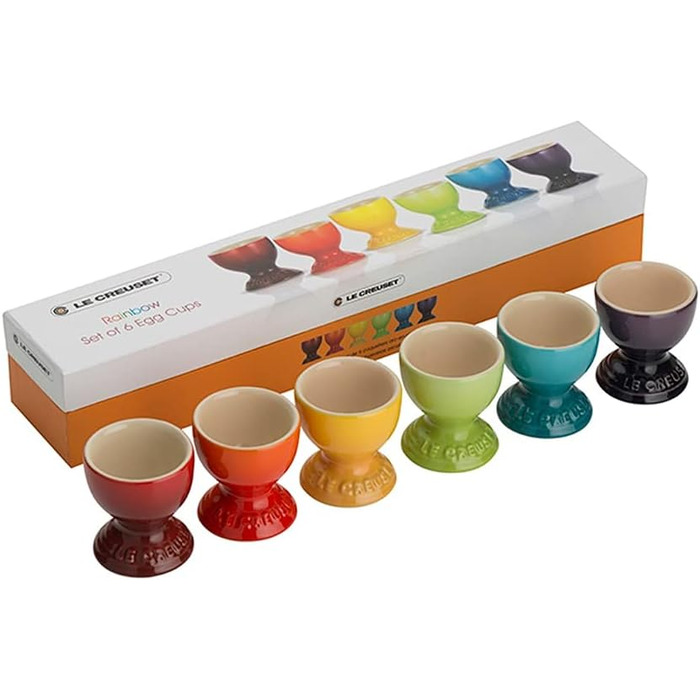 Набор яичных чашек 5,8 см, 6 предметов, разноцветный Le Creuset