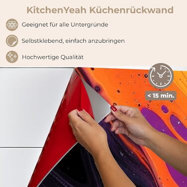 Кухонний фартух 60x80 см Самоклеючий захисний щиток для кухонної стіни Кухонний фартух Кухонні фасади Кухонні фартухи Кухонна стіна Вода - Пейзаж - (Барвистий - Кольоровий, 80 x 300 см)