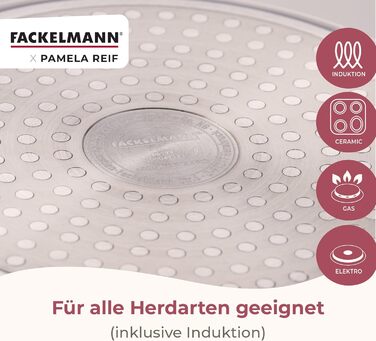 Кастрюля 3,4 л со стеклянной крышкой 20 см, пастельно-бежевый Pamela Reif Fackelmann