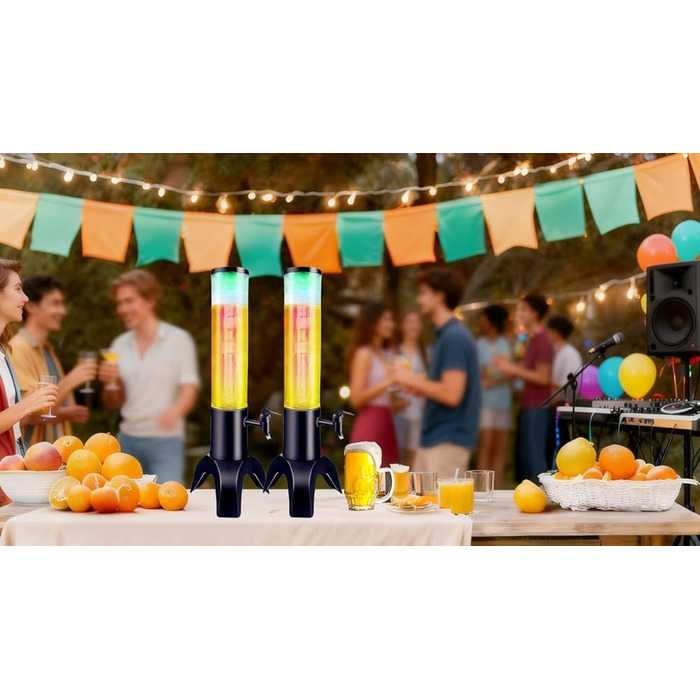 Диспенсер для пива с краном 1,5 л серебряный KUNANG