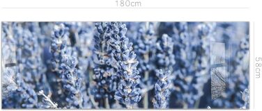 Кухонний фартух timalo зі скляним виглядом Північне море, очерет, захід сонця, океан, солома 2 мм акрилове скло Бризокості для плити, кухонний скляний фартух, акрилова скляна настінна панель, захисна панель для фартуха (180 x 58 см, 322- Блакитно-лавандов