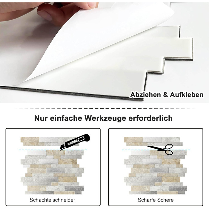 Наклейки самоклеящиеся водонепроницаемые 10 шт BeNice