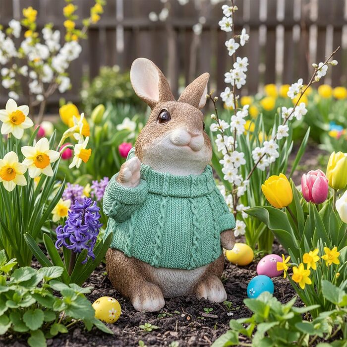 Декоративні фігурки великоднього зайчика colourliving