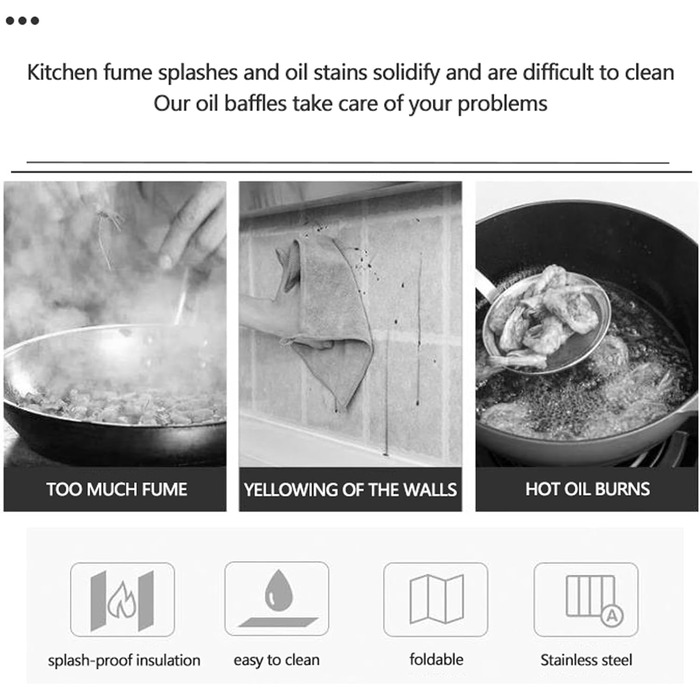 Складной брызгозащитный экран для плиты WINARA