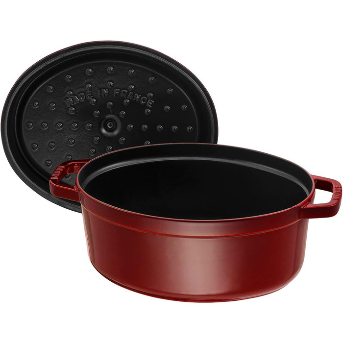 Чавунна жаровня/кокот STAUB, овал 6,7 л, (29 см, Grenadine)
