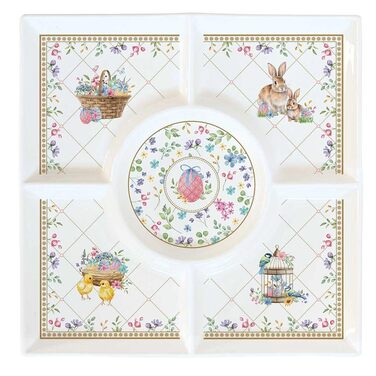 Тарілка з пасхальним дизайном 25 x 25 см Easy Life