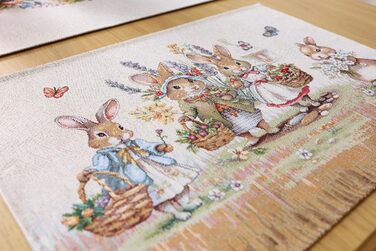 Набор из 4 подставок под тарелки 35 х 45 см textile idea