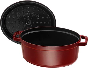 Чавунна жаровня/кокот STAUB, овал 6,7 л, (29 см, Grenadine)