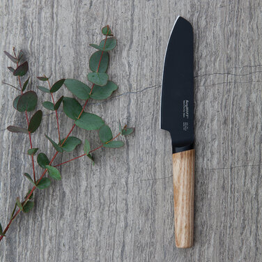 Нож для овощей 12 см черный/дерево Ron Berghoff
